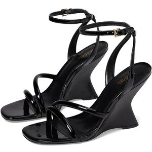 ISO Michael Kors Nadina Patent Leather Wedge